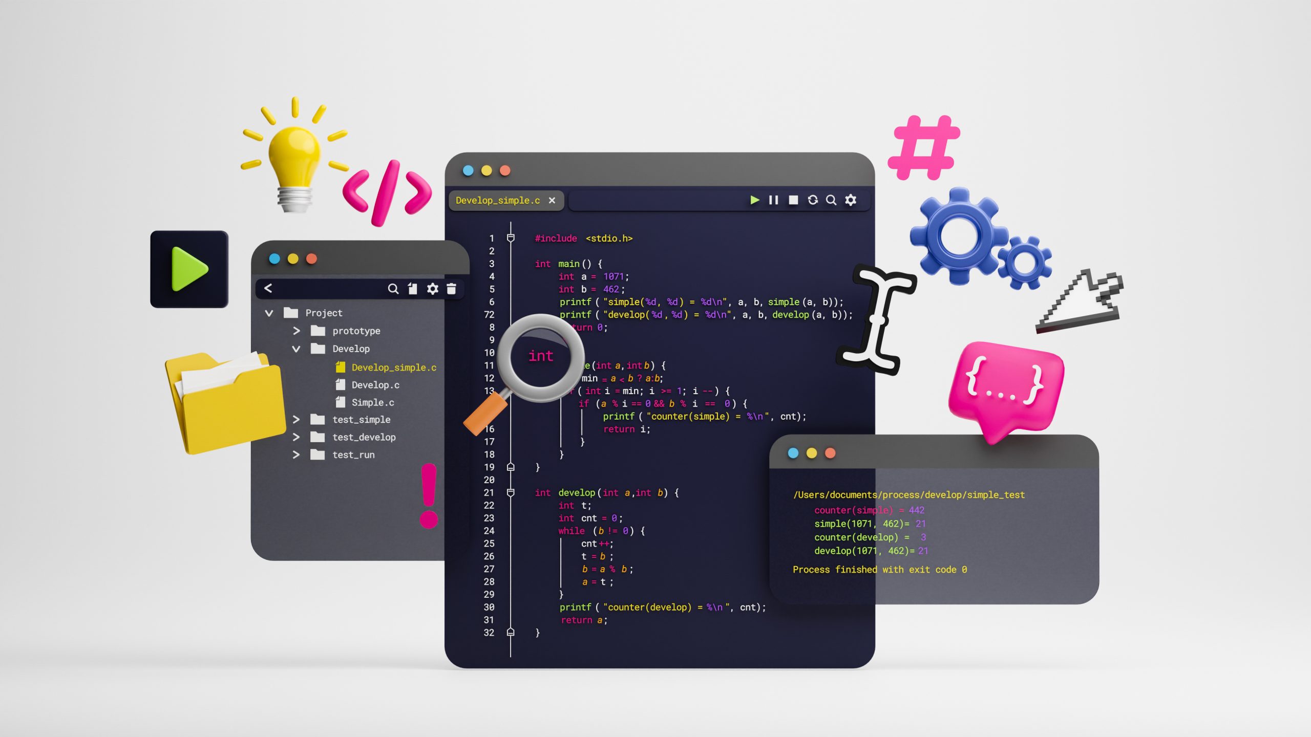 Programmer developer typing script source languages coding symbo